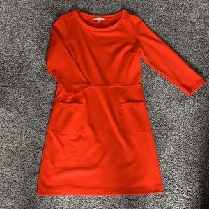 Gap Orange Dress - 3/4 Sleeves